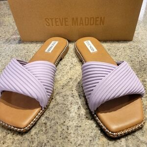 Steve Madden Womens Ravina Sandal Size 9.5 Color Lilac NIB